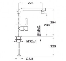 Смеситель для кухни TEKA INX 914