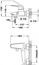 Смеситель Teka Itaca 671210200 схема