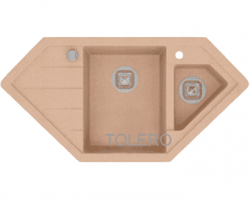 Мойка Tolero-R-114 бежевый
