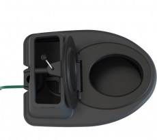 Торфяной туалет Rostok Комфорт графит