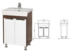 Тумба с умывальником венге