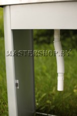 Умывальник дачный с водонагревателем Метлес, белое золото