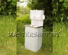 Умывальник дачный с водонагревателем Метлес, белое золото