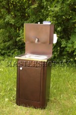 Умывальник дачный с водонагревателем Метлес, античная медь