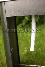 Умывальник дачный с водонагревателем Метлес, античное серебро