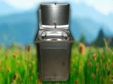 Умывальник для дачи с подогревом ТермМикс 17л серебро