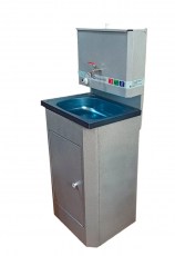 Умывальник Electro Vel серебро на белом