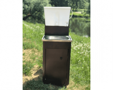 Умывальник для дачи с подогревом Петромаш античная медь