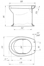 Унитаз дачный оскольская керамика схема