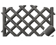 Забор декоративный Барокко 2,78 м (графит)