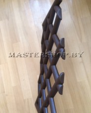 Забор декоративный Барокко 2,78 м (шоколад)