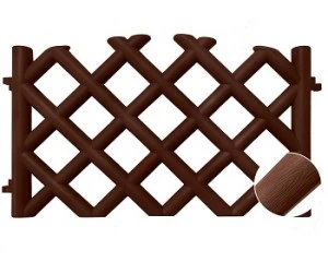 Забор декоративный Барокко 2,78 м (шоколад)
