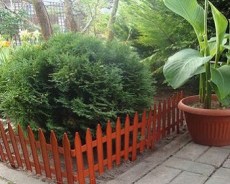 Забор декоративный Готика (терракот)