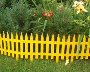 Забор декоративный Готика (желтый)