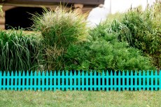 Забор декоративный Готика (лазурь)