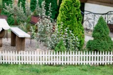 Забор декоративный Готика (белый)