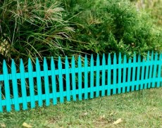 Забор декоративный Готика (лазурь)