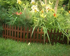 Забор декоративный Готика (шоколад)