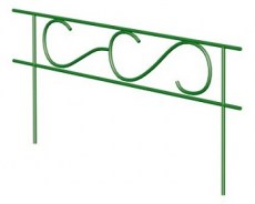 Забор садово-парковый Прямой