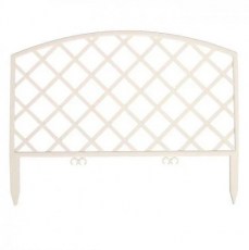 Забор декоративный Романтика 2,95 метра для клумб (белый)