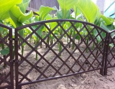 Забор декоративный Романтика 2,95 метра для клумб (шоколад)