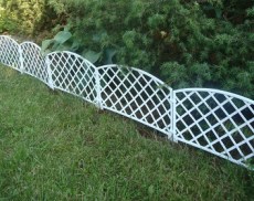 Забор декоративный Романтика 2,95 метра для клумб (белый)