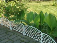 Забор декоративный Романтика 2,95 метра для клумб (белый)