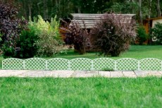 Забор декоративный Романтика 2,95 метра для клумб (белый)