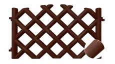 Забор декоративный Барокко 2,78 м (шоколад)