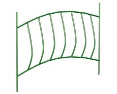 Забор садово-парковый Волна металлический