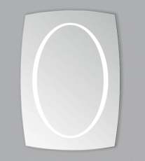 Зеркало Алмаз ЗП 07 с подсветкой