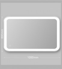 Зеркало Алмаз ЗП 36 с подсветкой